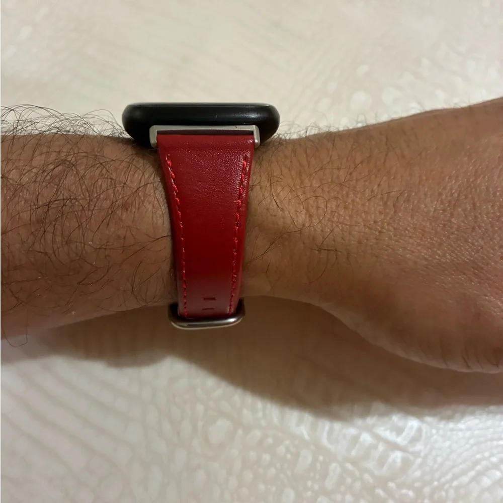 Fitbit Smartwatch with Red Strap